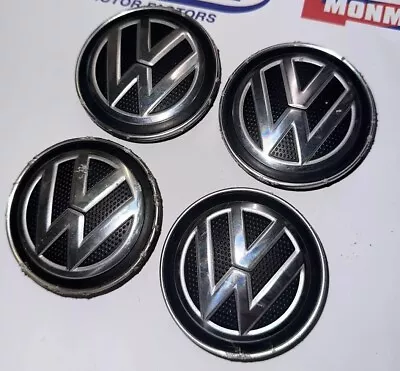 Vw Golf Passat Polo Tiguan Alloy Wheel Centre Cap Set 4 Hub Centre Cap 5g0601171 • $62.22