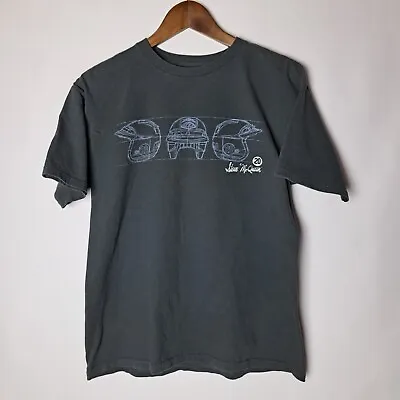 Steve McQueen T-Shirt Mens Medium Gray Short Sleeve #20 Troy Lee Designs • $29.97