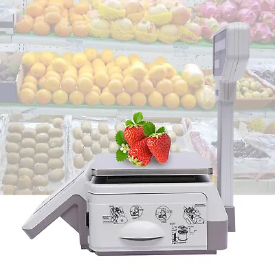 Commercial Digital Food Price Computing Scale 66lbs With Dual Label Printer Fast • $328.01