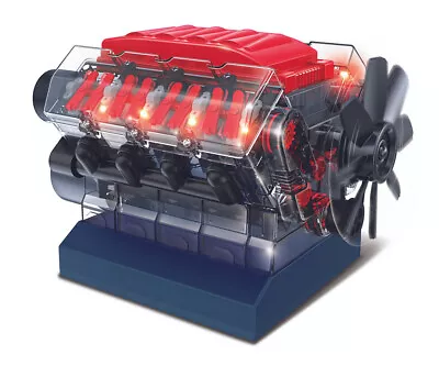 $69.95 • Buy VROOM! STEM V8 Model Engine Over 270 Piece DIY STEM Model Kit
