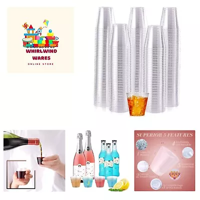 1000 Pack Plastic Shot Glasses-2 Oz Disposable Cups 2 Ounce Plastic Shot Cups... • $55.99