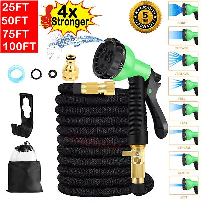 Heavy Duty Expandable Flexible Garden Magic Water Hose Pipe With Spray Gun • £18.49