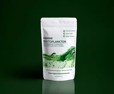 1 KG  Marine Phytoplankton Capsules - Nannochloropsis Gaditana - 2000x500mg • $300