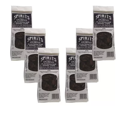 6 X Spirits Unlimited Plantation Rum Barrel Chips 100g Home Brew • $69.99