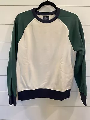 J. Crew Vintage Fleece 100% Cotton Crewneck Sweatshirt Size M Colorblock • $18