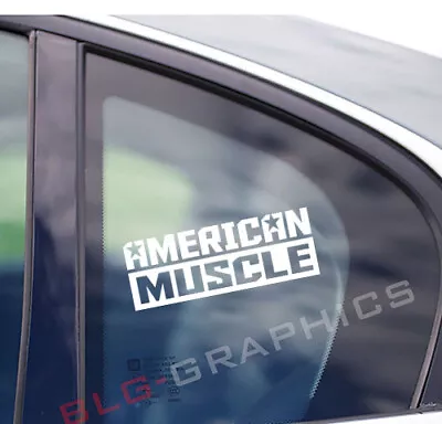 American Muscle Decal Sticker Front (2) Side Back Window Bumper USDM Domestic • $3.99