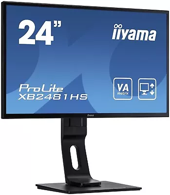 Iiyama ProLite LCD Monitor B2483HS 60Hz 1920 X 1080 - VGA DVI HDMI • £49.99
