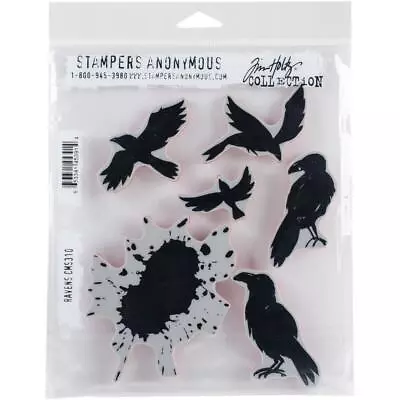Tim Holtz Stampers Anonymous  RAVENS  Rubber Cling Stamp Set • $18.95