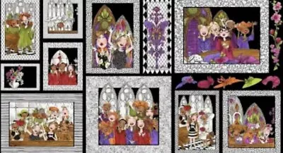 Loralie Designs - Church Ladies Quilting & Crafting Fabric Panel - Choir Ladies  • $12.99