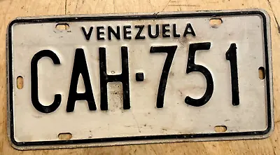Venezuela Auto License Plate   Cha 751   South America • $29.99