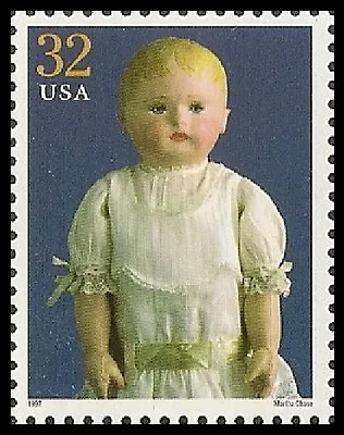 US 3151d Classic American Dolls Martha Chase 32c Single MNH 1997 • $1.87