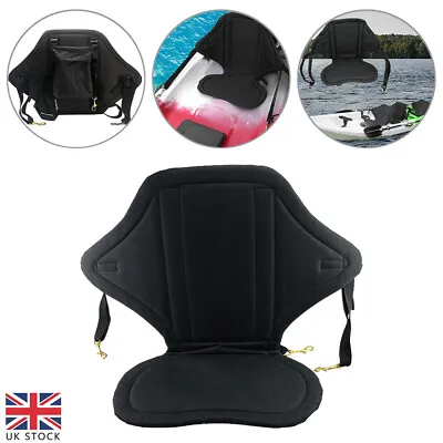 Deluxe Kayak Seat Adjustable Sit On Top Canoe Back Rest Support Cushion Safety • £12.45