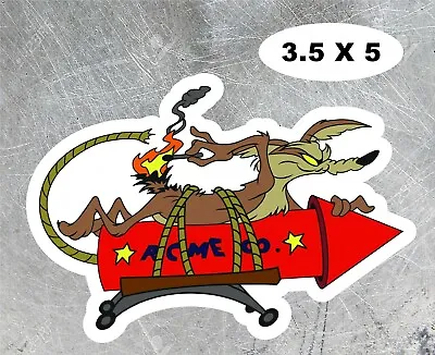 Wile E Coyote Acme Rocket Sticker Decal Laminated  • $3.16