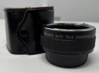 Kenlock Tele Converter 2x Extension Tube Pentax PK Mount Japan Tele 35mm Film • £7.99