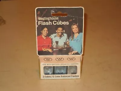 Westinghouse Flash Cubes 3/12 Color Balance 3 New Bulbs Cdat 3-4 • $10.95