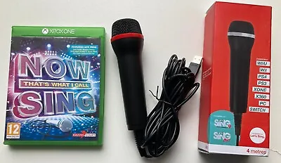 Now Thats What I Call Sing - XBOX ONE + USB Microphone Mic - Karaoke Fun Singing • £19.99