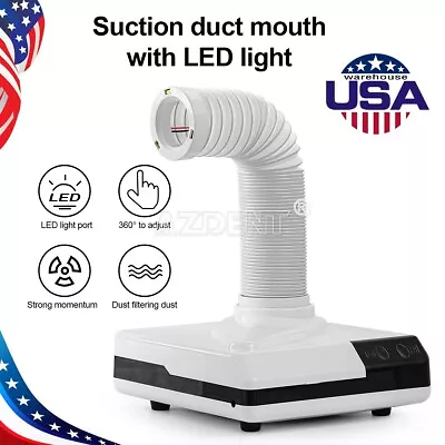 60W Dental LED Dust Collector Machine Portable Vacuum Cleaner Nail Dust Suction • $51.51