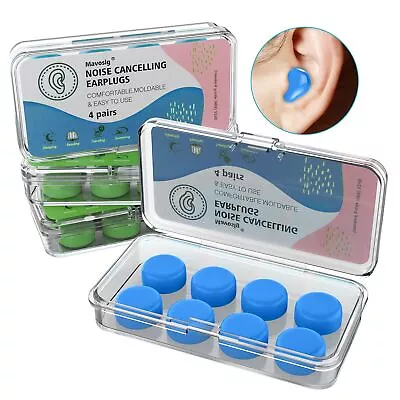 Ear Plugs For Sleeping Swimming 32 Reusable Silicone Moldable Noise Cancelli... • $27.61