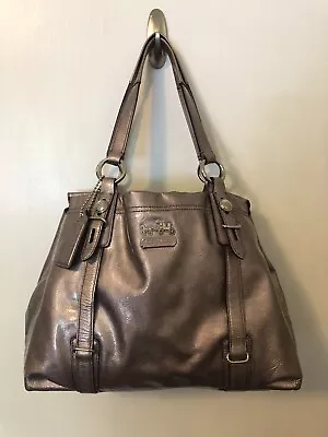 EUC COACH Mia Purple Patent Leather Satchel Handbag Tote 1768 RARE HTF • $59