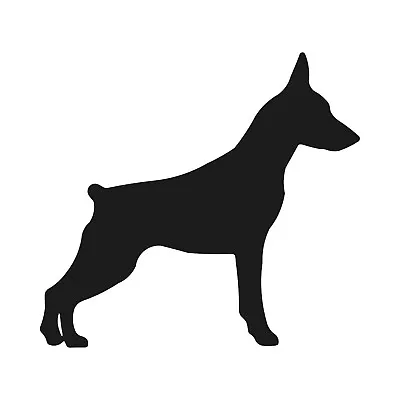 Miniature Pinscher Vinyl Decal Car Window Laptop Dog Breed Silhouette Sticker • $4.49