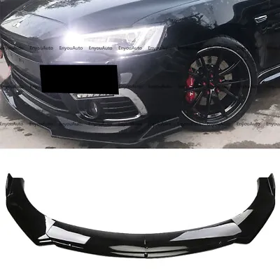 For Mitsubishi Mirage Universal Front Bumper Lip Spoiler Splitter Glossy Black • $57