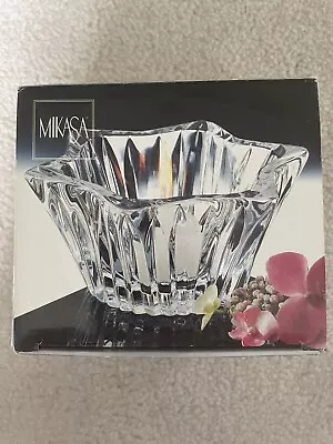 Mikasa Diamond Fire 5  Votive Candle Holder - New In Box • $2