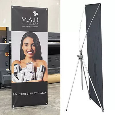 Adjustable Premium X Banner Stand Available In 23 X63  And 30 X72 (Frame ONLY) • $29.99