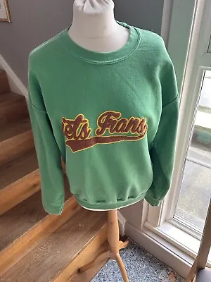 Iets Frans Sweatshirt Size S Green With Logo • £13