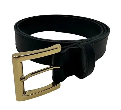 £14.95 • Buy Men's Black Leather Belt Heavy Duty Thick Leather Belt Made In England 