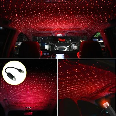 $8.76 • Buy USB Car Atmosphere Lamp Ambient Star Light LED Projector Lamp Accessories US