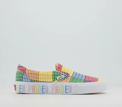 Vans CLASSIC SLIP ON (Pride) Multi Kids Shoes Size 3Y • £20.09