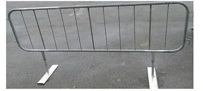 £10452.50 • Buy Crowd Barrier 250cm Flat Feet Traffic Pedestrian Barrier Control Safety