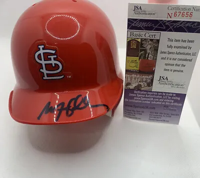 MATT HOLLIDAY SIGNED ST. LOUIS CARDINALS MINI HELMET W/ JSA COA. • $125