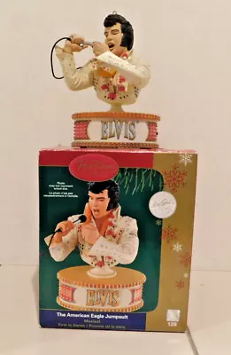 Carlton Cards: Elvis The American Eagle Jumpsuit  Musical Ornament 2006 W/box • $19.99