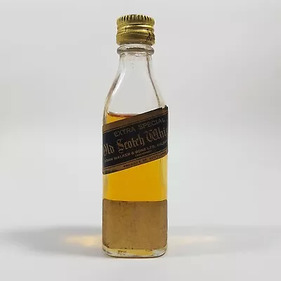 Johnnie Walker Black Label Extra Special Scotch Whisky Circa 1970's Miniature • $12.95