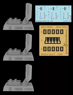 Green Strawberry 1/350 Star Trek Shuttles Type F - NCC-1701 - TOS Model Kits • $29.90