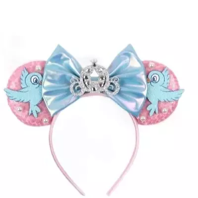 Cinderella Inspried Minnie Mouse Ears Headband-Disneyland-HANDMADE  • $13.99