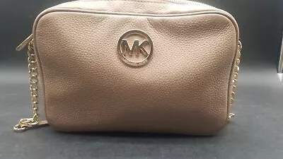 Michael Kors Blush Fulton Medium East/West Leather Crossbody Bag • $56.78