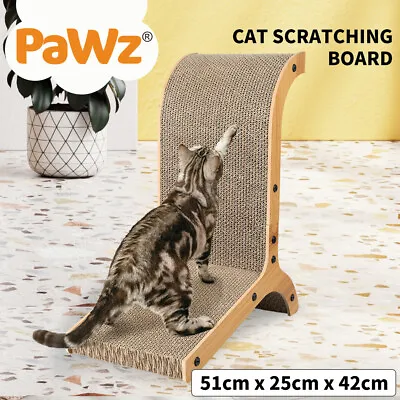 Pawz Cat Scratch Pad Cardboard Kitten Cat Scratcher Scratching Board Scatch Toy • $29.99