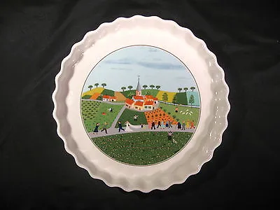 Villeroy & Boch Design Naif Wedding Procession Quiche Plate 11 3/4  • $72.50