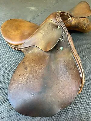 Vintage Stubben Wotan Made In Switzerland 17  English Riding Saddle • $200