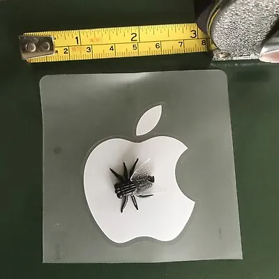 FLY 3d & Genuine Apple Logo Sticker- New & Unused - IPad IPhone IMac MacBook • £1.13