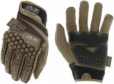 Mechanix Wear M-Pact Gloves Brown Touchscreen Capable Thermoplastic Rubber EVA • $24.99