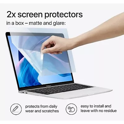 For MacBook Air 13  2x Matte Screen Protector Keyboard Cover 2x WebCam Cover.. • $8.98