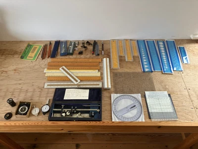 £30 • Buy Collection Of Map & Drawing Instruments Inc. Planimeters, Compass, Rules Etc.