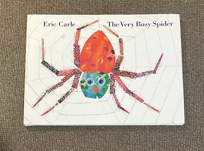 ERIC CARLE Signed/Inscribed 1984  HC W/ ORIGINAL DRAWING Very Busy Spider • £120.64