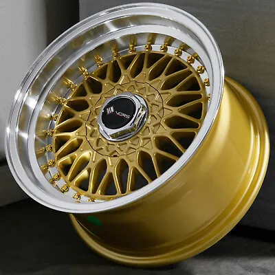 16x8 Gold Wheels Vors VR3 4x100/4x114.3 20 (Set Of 4)  73.1 • $599