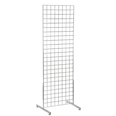 6ft Grid Mesh Panel Display Retail Shopfitting With Pair Of T-Legs • £55.99