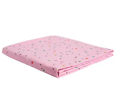 SAGE X CLARE Lizon Fitted Cot Sheet Pink Elasticated Edge For A Snug Fit • $38