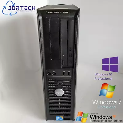 Customizable Retro Desktop Dell Optiplex 780 DT Core2Duo SSD 4GB W10/W7/ XP Pro • $190